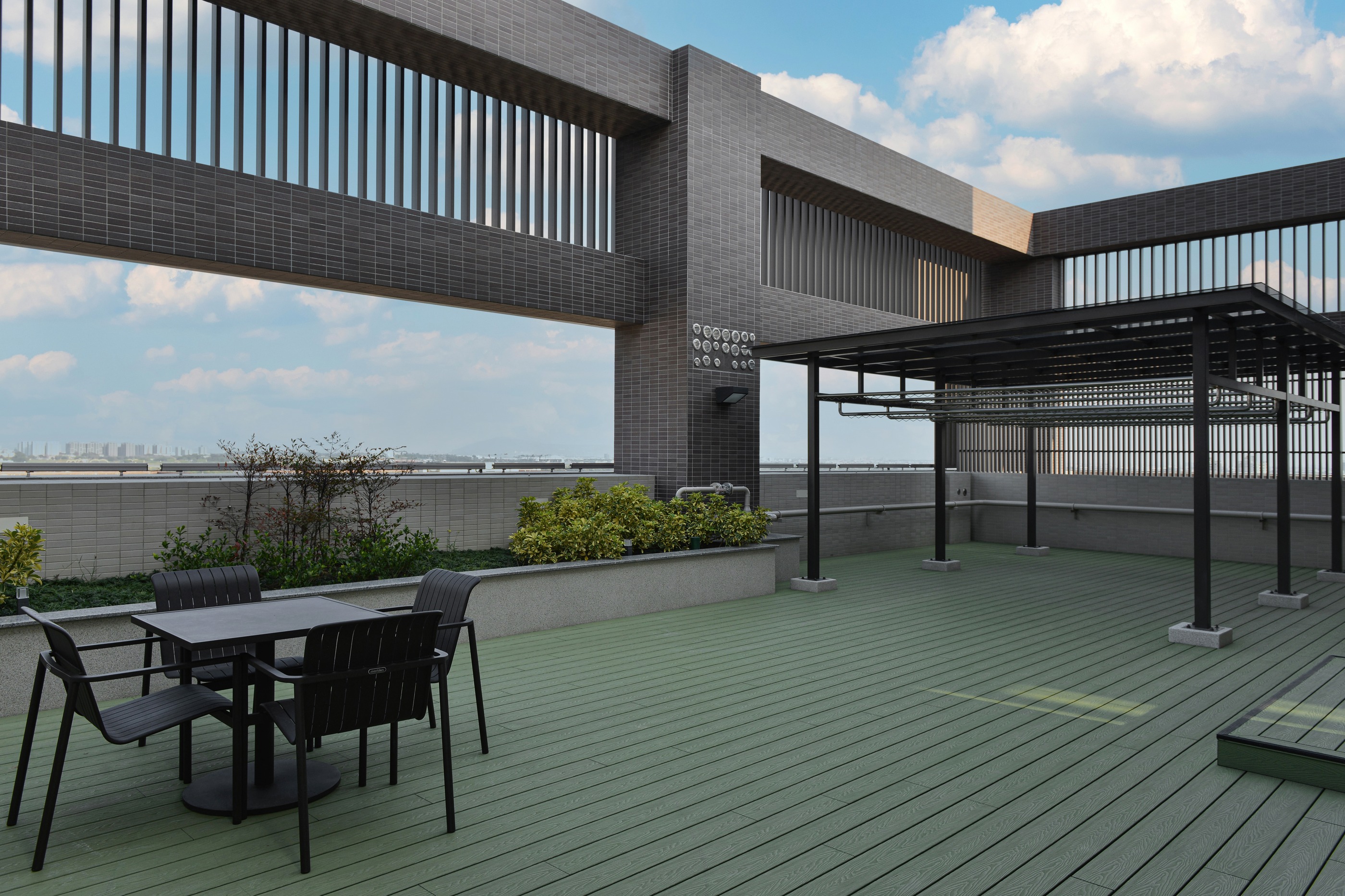 頂樓空中花園白天